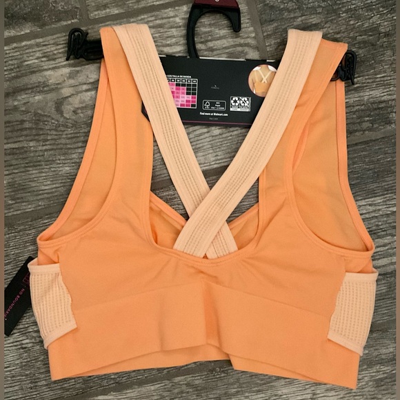 New No Boundaries Seamless Double Layer Bralette Peach Jelly & Icy Peach Size S - Picture 2 of 3